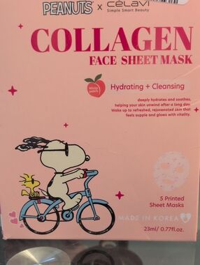 Peanuts x Célavi Collagen Face Sheet Mask